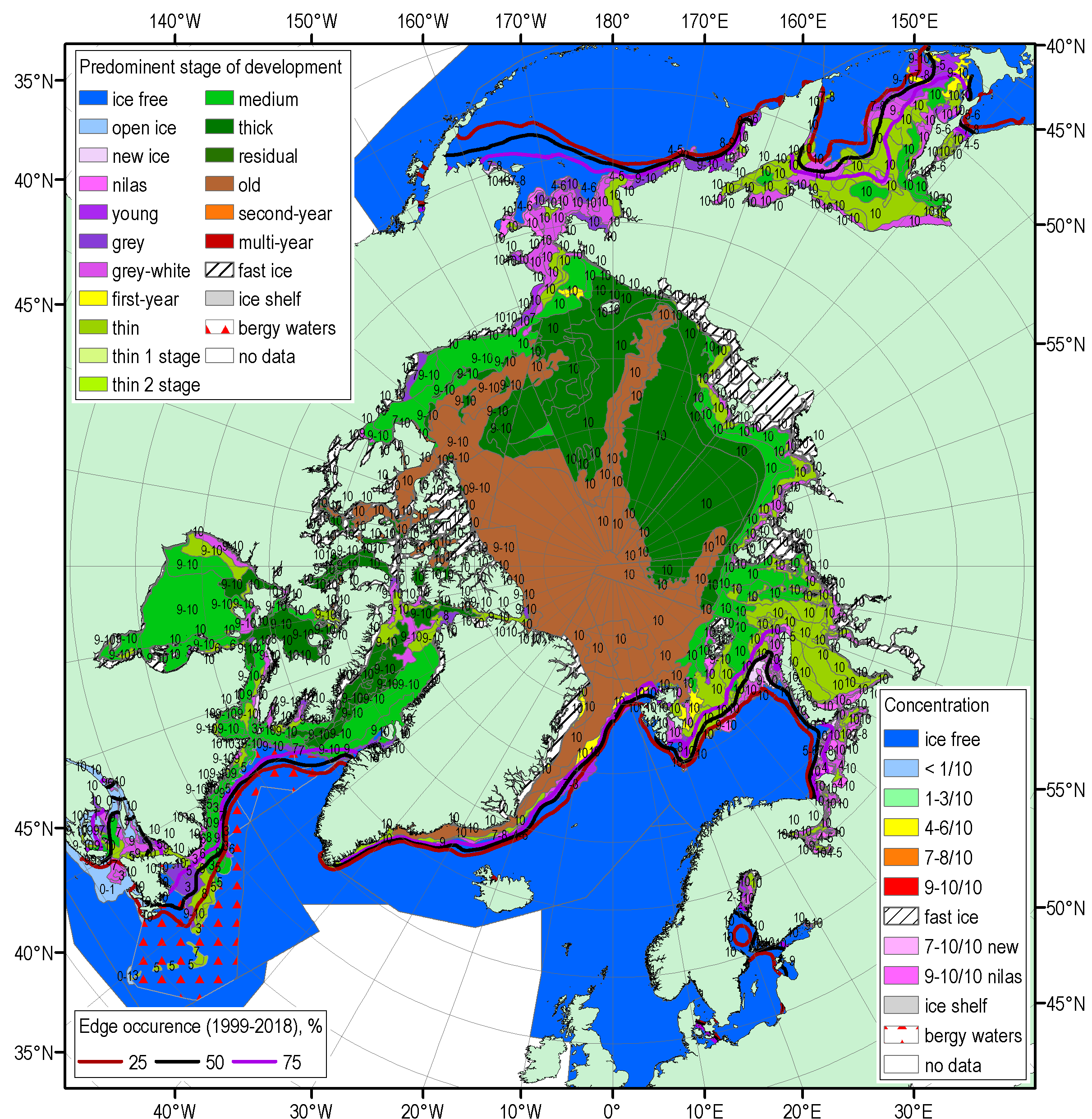 sea ice summary march